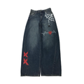 Heartbeat Hand-Painted Denim