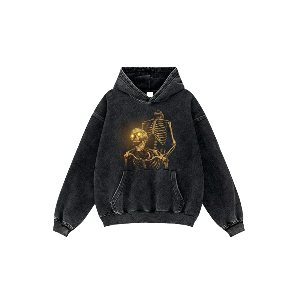 Hand-Painted Skeleton Hoodie