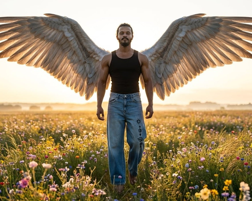 Universe Hand-Painted Denim