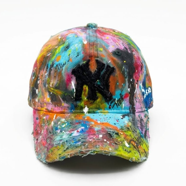 Custom Hand-Painted Splash Art Cap