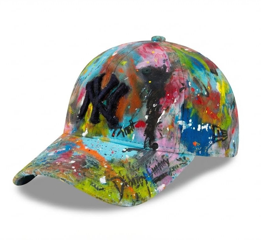 Custom Hand-Painted Splash Art Cap