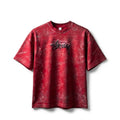 Stüssy "Oxidized" Heavyweight hand-painted Tee - Deep Red