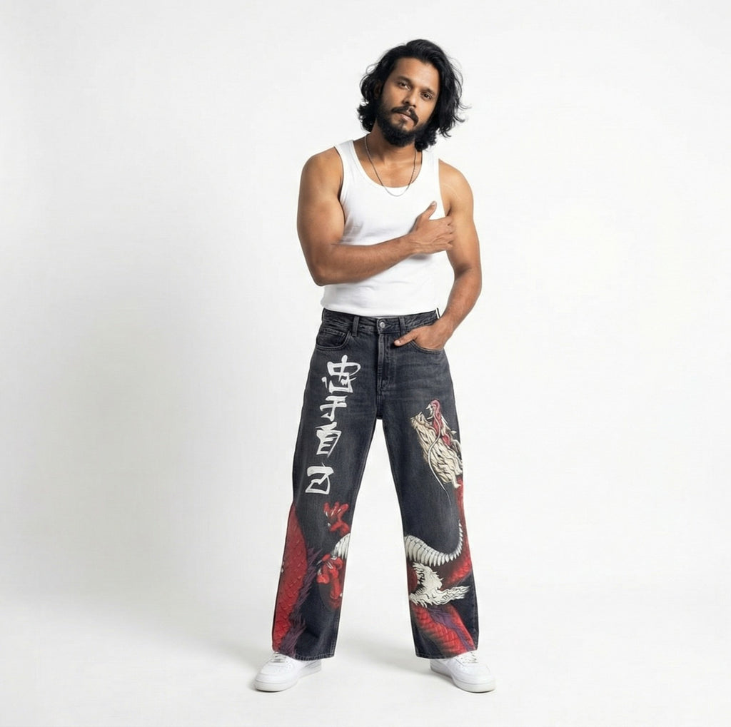 Dragon's Embrace Denim