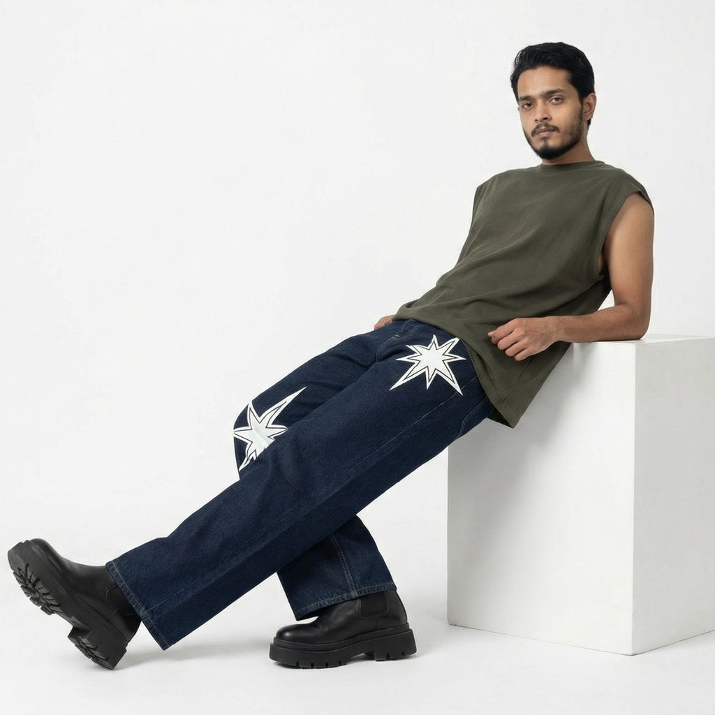 Twinkle Star Relaxed Fit Denim jeans