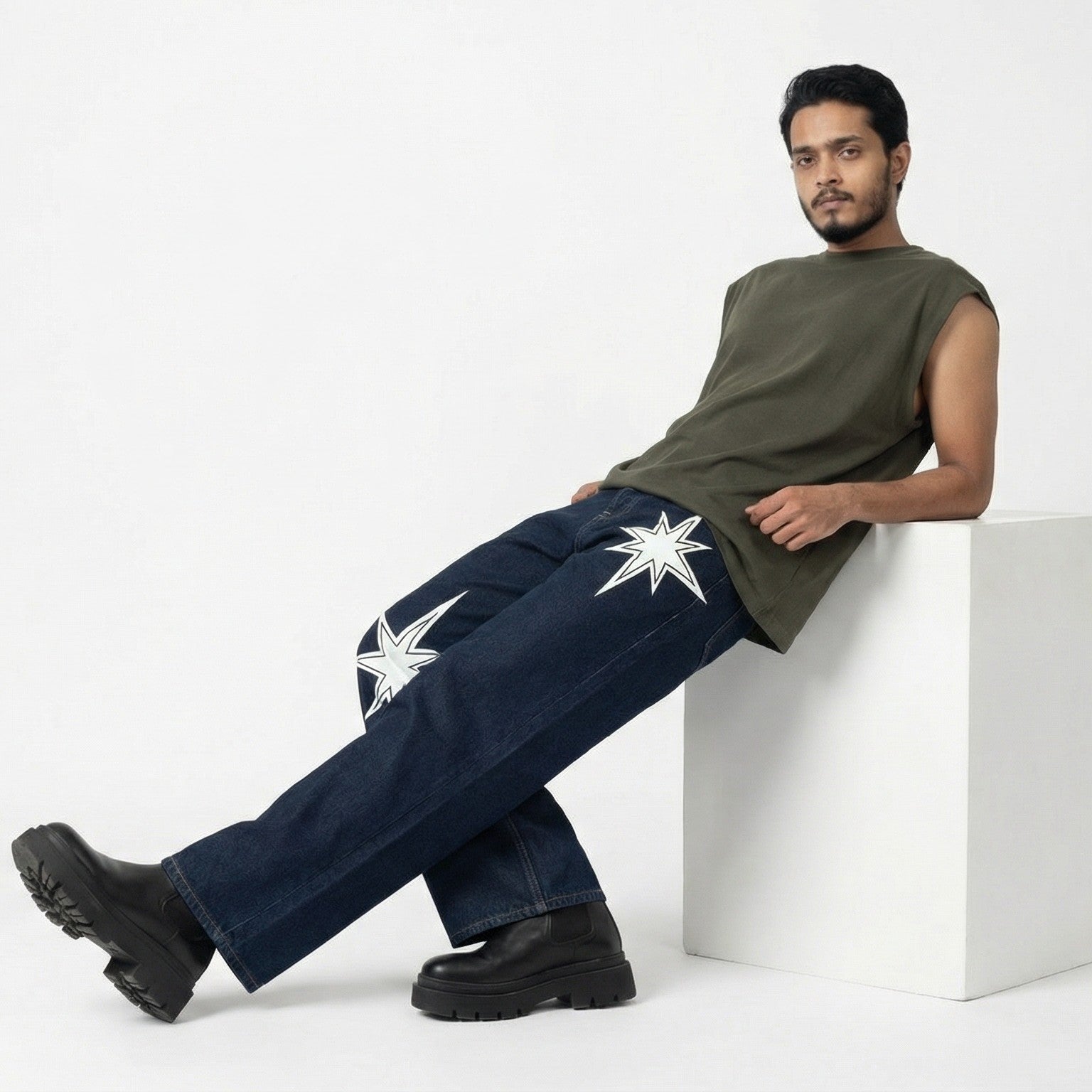 Twinkle Star Relaxed Fit Denim jeans