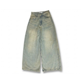 Relaxed Fit Dirty Wash Wide Leg Jeans
