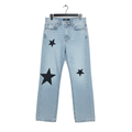 Hand-Painted Midnight Star Denim-(Grey)