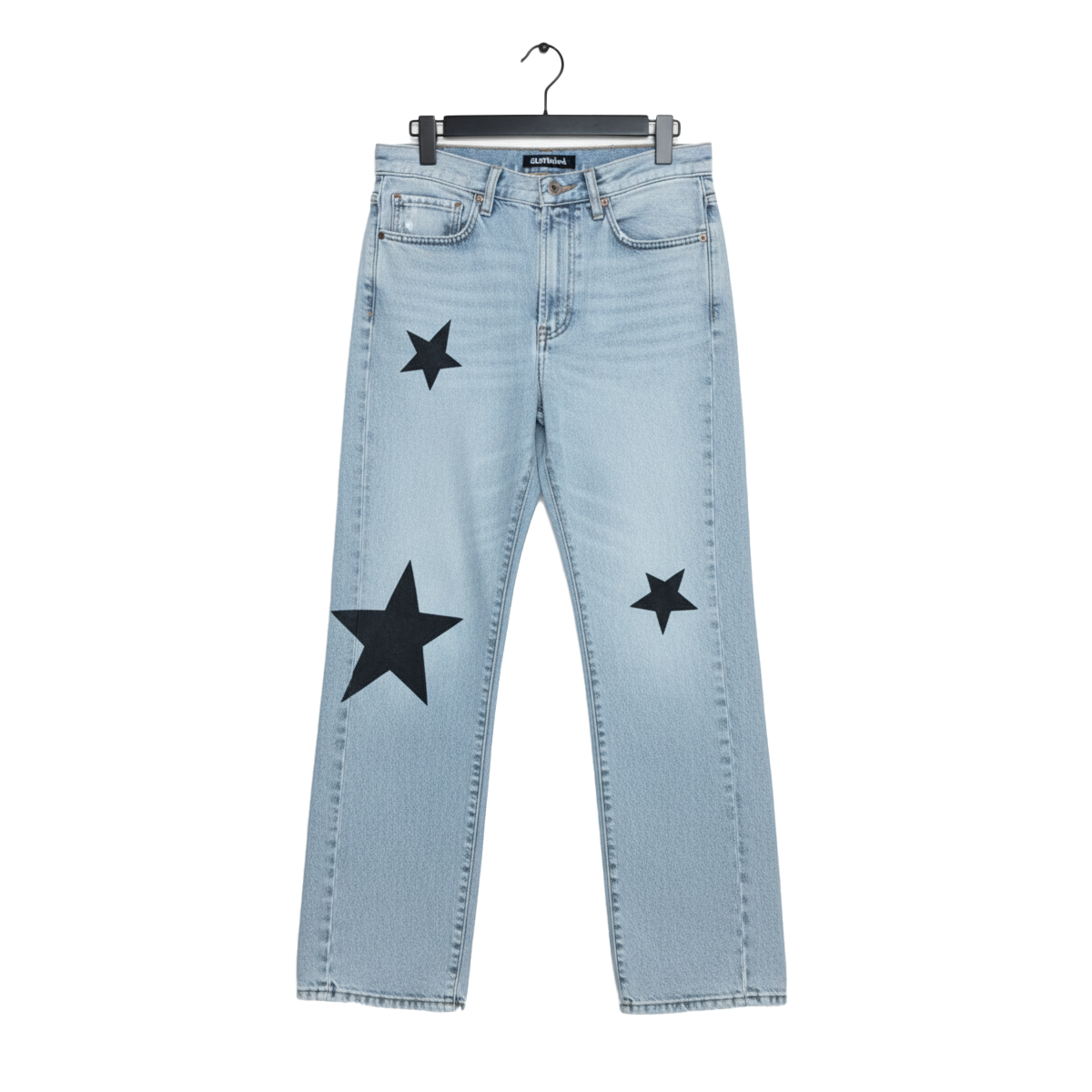 Hand-Painted Midnight Star Denim