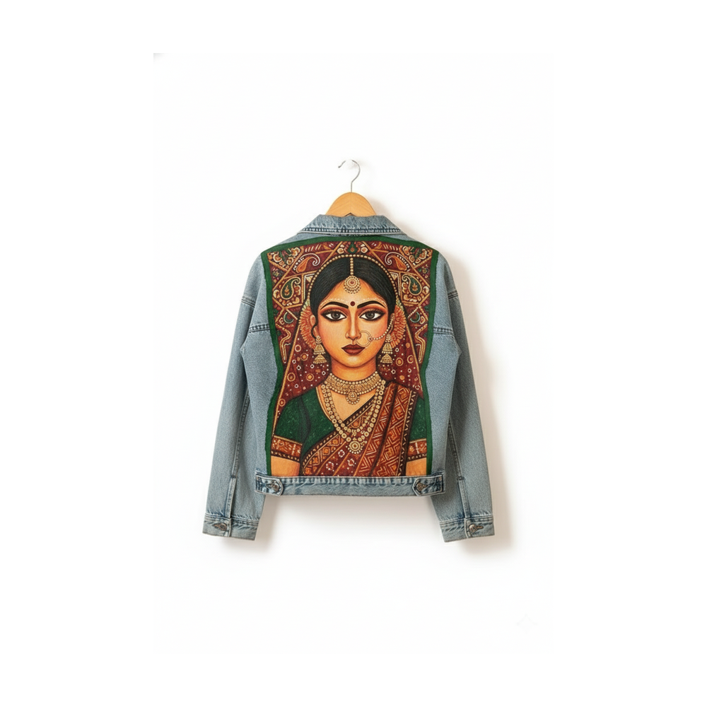Hand-Painted Denim Jacket The Culture