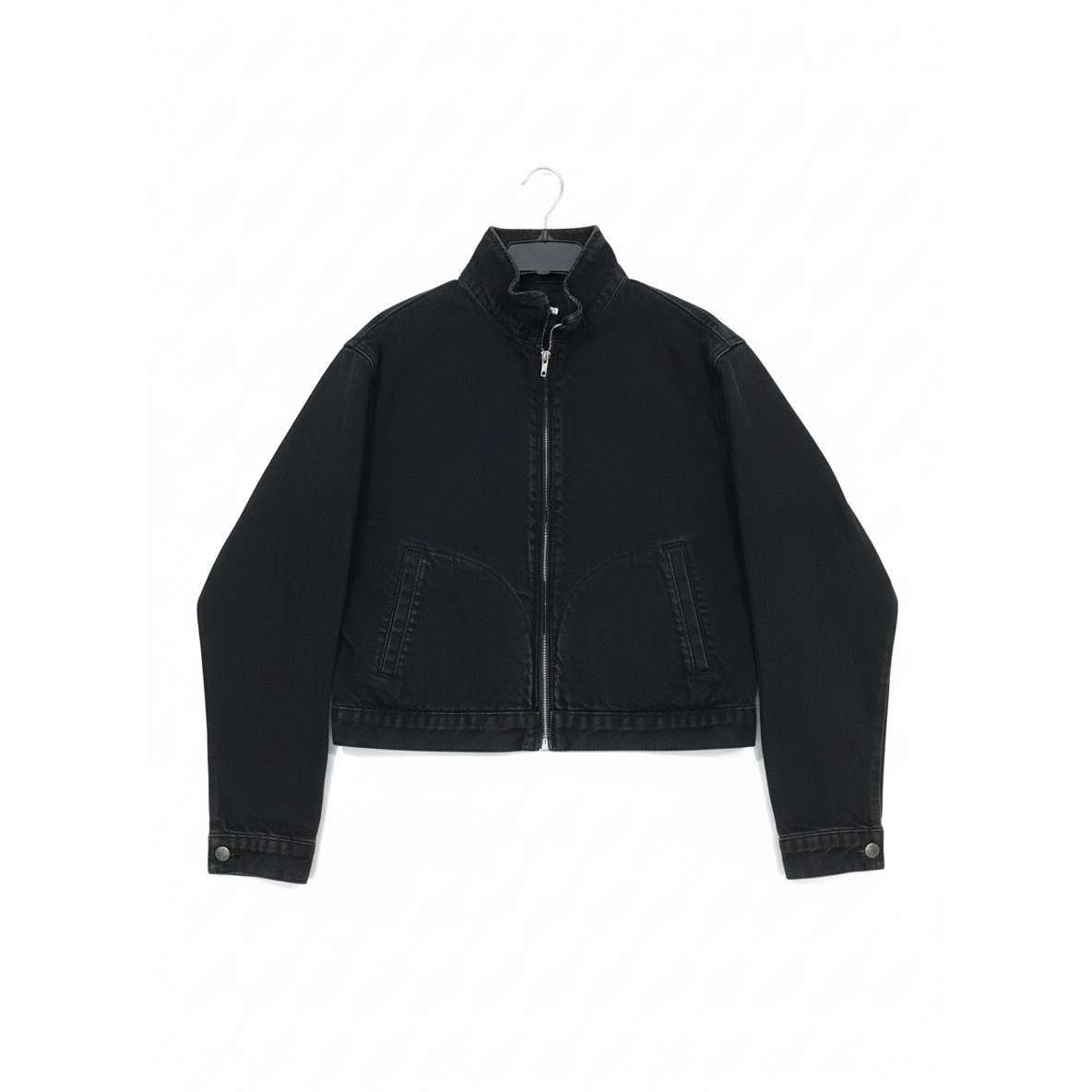 Black Denim Jacket Street Fit