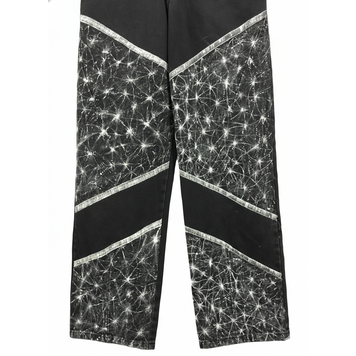 Hand-Painted Galaxy Denim Black